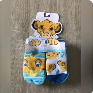 NEW … DISNEY BABY “Size: 12 - 24 Months” 6 Pairs Of Socks
